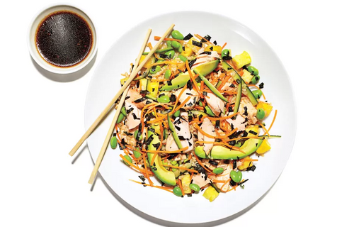 Wagyu Beef Yakiniku Salad with Yuzu Dressing